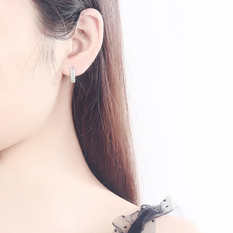 Brincos em prata s925 com cristais energéticos - Prata s925