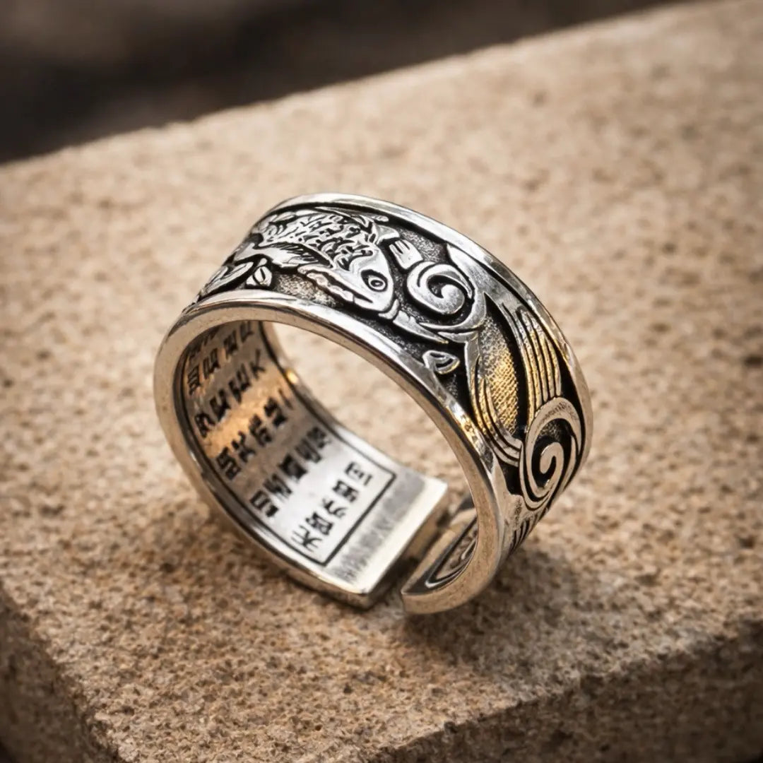 Anel Sutra do Coração em Koi