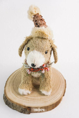 Kit Guirlanda Faça Você Mesmo Pet Cachorro Família - Vermelho/Branco - 60cm