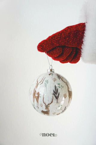 Kit Guirlanda Alce Branco/Nude/Marrom - 60cm