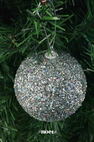 Kit Árvore Faça Você Mesmo Noel Escandinavo - Vermelho/Prata/Branco - 1,50m a 1,80m