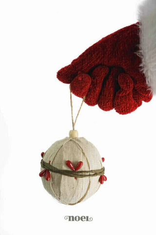 Kit Guirlanda Faça Você Mesmo Rústica Linho Berries Vermelho/Nude - 60cm