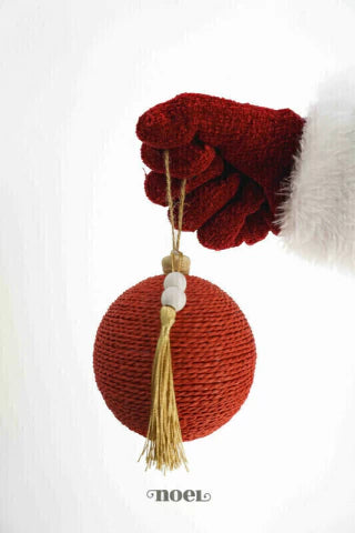 Kit Árvore Faça Você Mesmo Rústica Linho Berries Vermelho/Nude - 1,50m a 1,80m