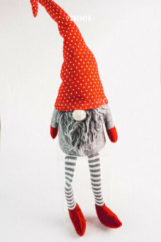 Kit Guirlanda Faça Você Mesmo Noel Escandinavo - Vermelho/Prata/Branco - 60cm