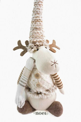 Kit Árvore Faça Você Mesmo Alce Branco/Nude/Marrom - 1,50m a 1,80m