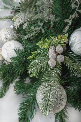 Kit Para Árvore Faça Você Mesmo Neve Natal Branco/Verde