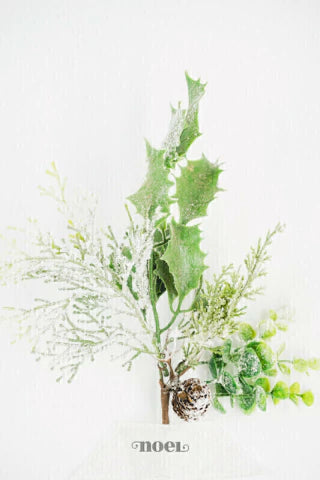 Kit Para Árvore Faça Você Mesmo Neve Natal Branco/Verde