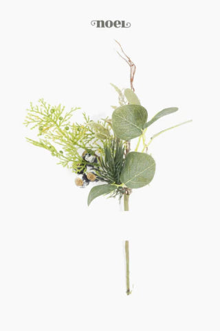 Galho natalino berry verde/azul - 35cm c/1