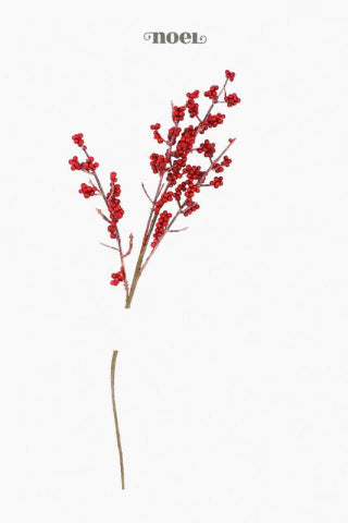 Galho natalino berry vermelho - 40cm c/1
