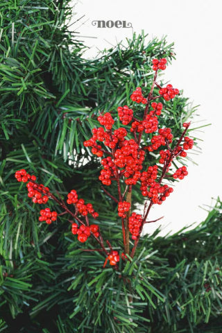 Galho natalino berry vermelho - 40cm c/1