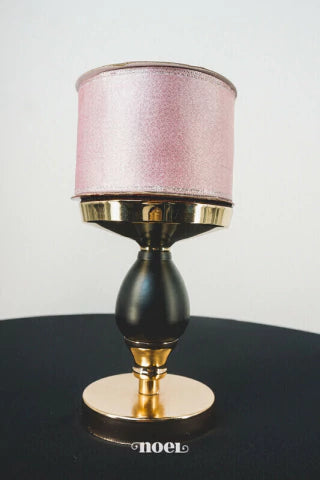 Fita aramada cetim rosa - 6,3cmx9,14m c/1