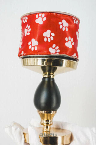 Kit Árvore Faça Você Mesmo Pet Cachorro Família - Vermelho/Branco - 1,50m a 1,80m