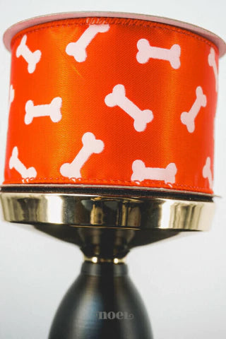 Fita aramada poliéster pet vermelho/off-white - 6,3cmx9,14m c/1