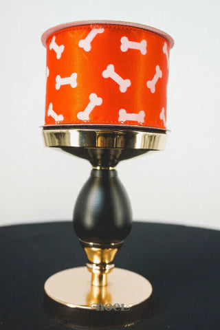 Fita aramada poliéster pet vermelho/off-white - 6,3cmx9,14m c/1