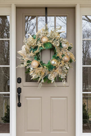 Guirlanda Decorada Champanhe - 66cm