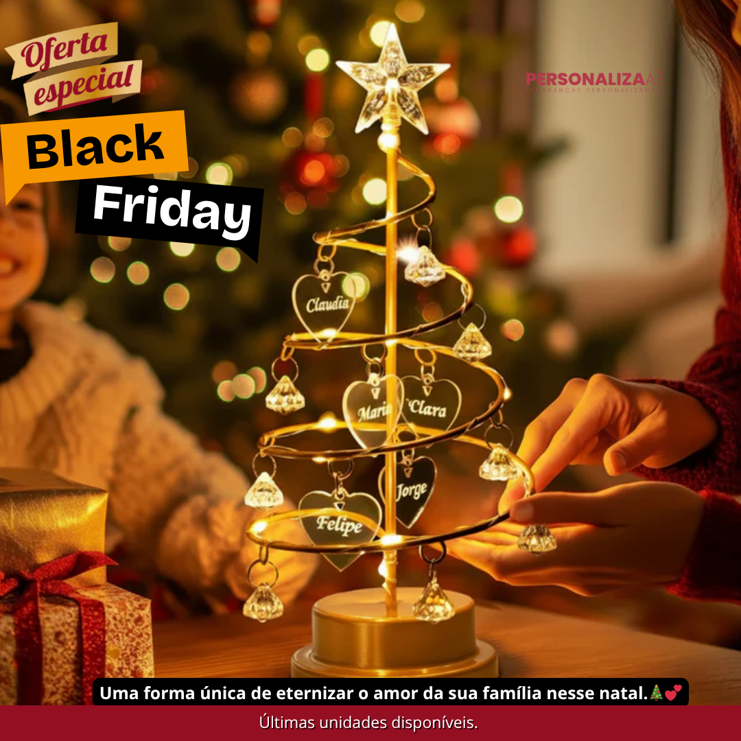 Árvore de Natal Personalizada com nomes - PROMOÇÃO FAMÍLIA + FRETE GRÁTIS