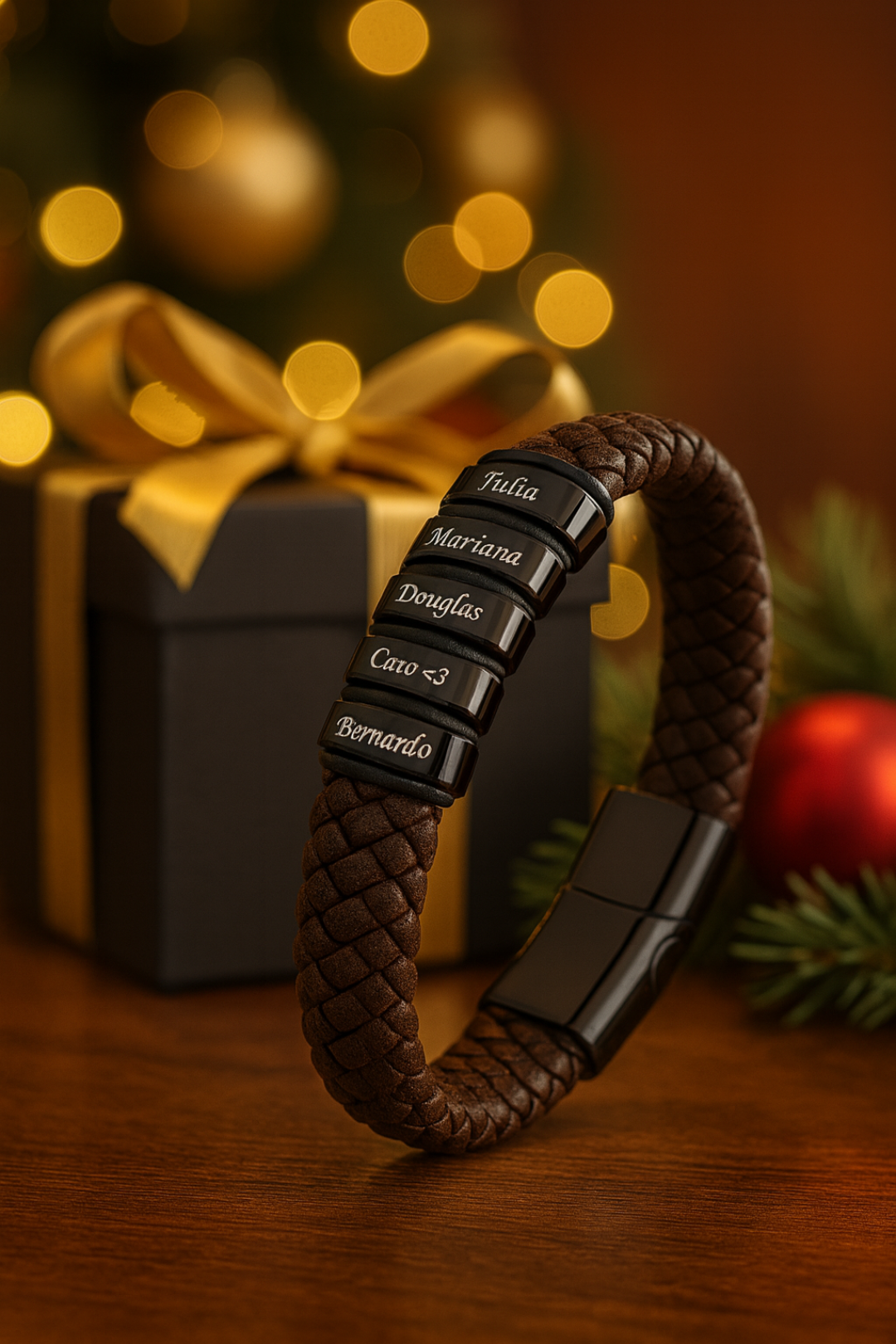 Bracelete Masculino Herói da família - PROMOÇÃO com até 5 nomes sem custo adicional!! (ATÉ 5 NOMES POR BRACELETE.)