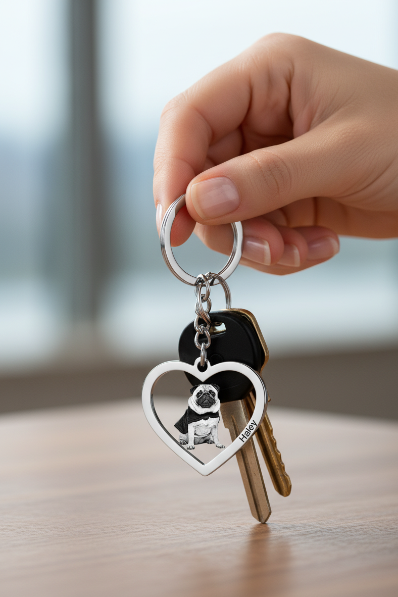 Chaveiro Eterno Pet — Leve Seu Melhor Amigo Sempre com Você 🐾💖 - 30% OFF + Frete Grátis.