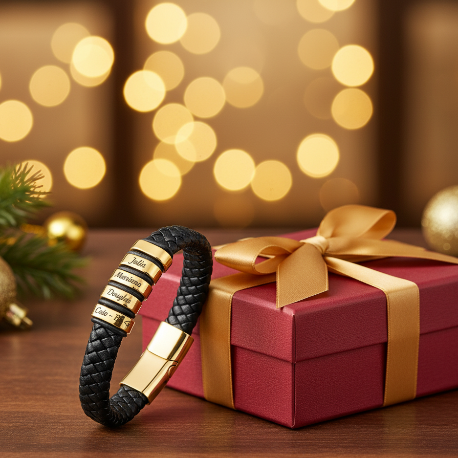 Bracelete Masculino Herói da família - PROMOÇÃO com até 5 nomes sem custo adicional!! (ATÉ 5 NOMES POR BRACELETE.)