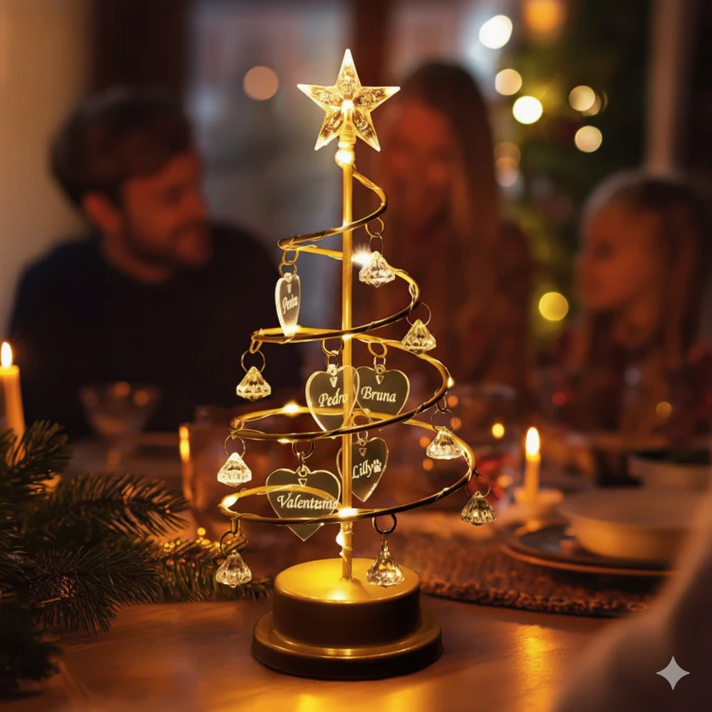 Árvore de Natal Minha Família Eternizada Personalizável -  50% OFF + Frete Grátis Hoje!!