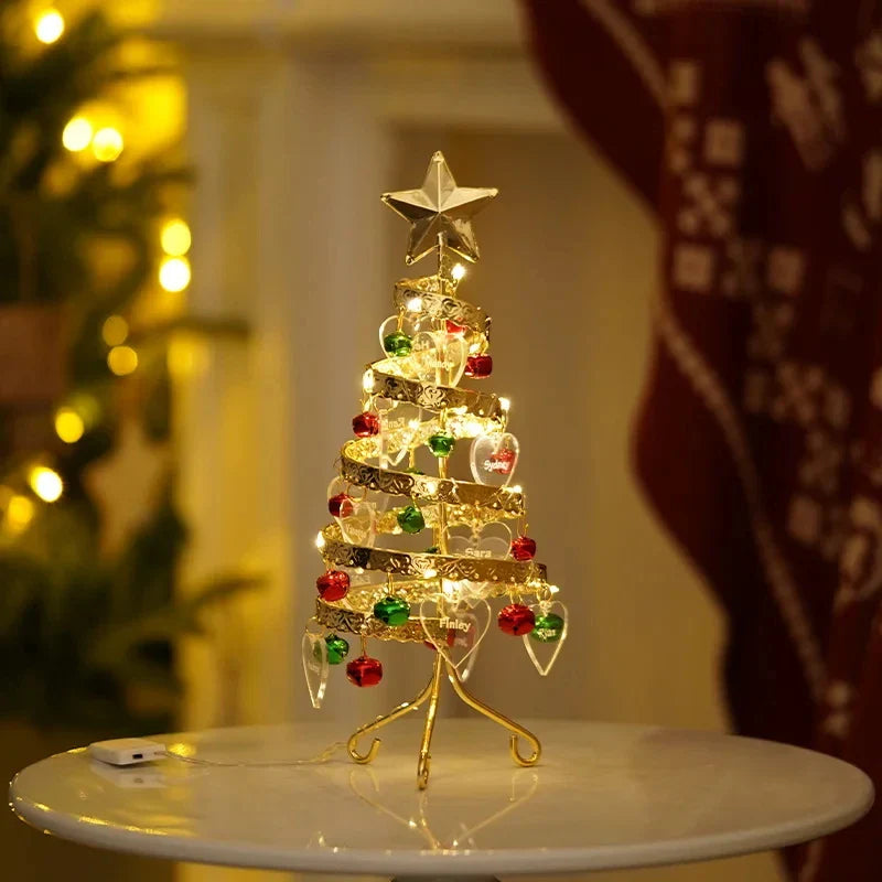 Árvore de Natal Personalizada com nomes - Grave o nome da sua família