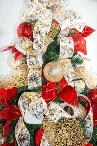 Kit Para Árvore Faça Você Mesmo Clássica Vermelho/Dourado