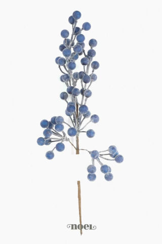Galho natalino berry azul - 36cm c/1