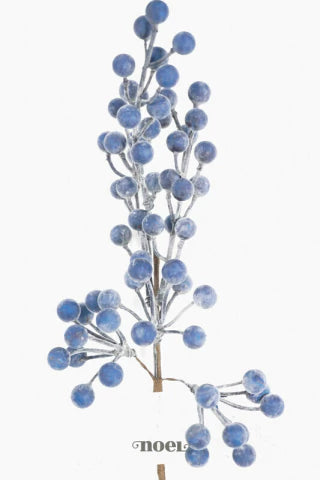 Galho natalino berry azul - 36cm c/1