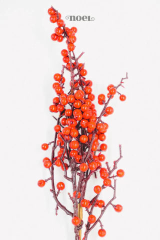 Galho natalino berry vermelho - 58cm c/1
