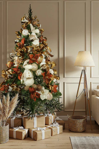 Kit Árvore Faça Você Mesmo Alce Branco/Nude/Marrom - 1,50m a 1,80m