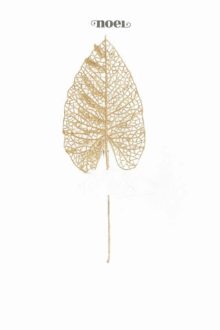 Galho natalino dourado - 35cm c/1