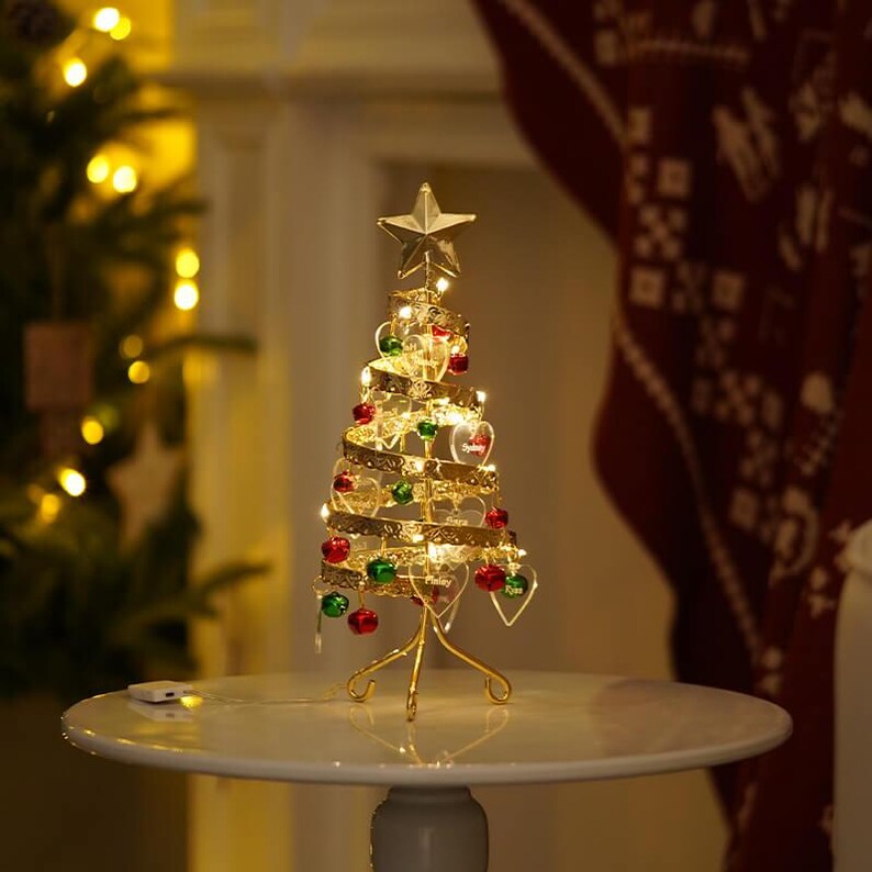 Árvore de Natal Personalizada com nomes - Grave o nome da sua família