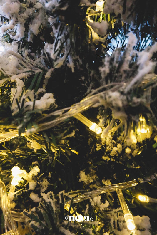 Cordão Natal de 200 Leds - Branco Quente - 10m - 127V - Uso Interno