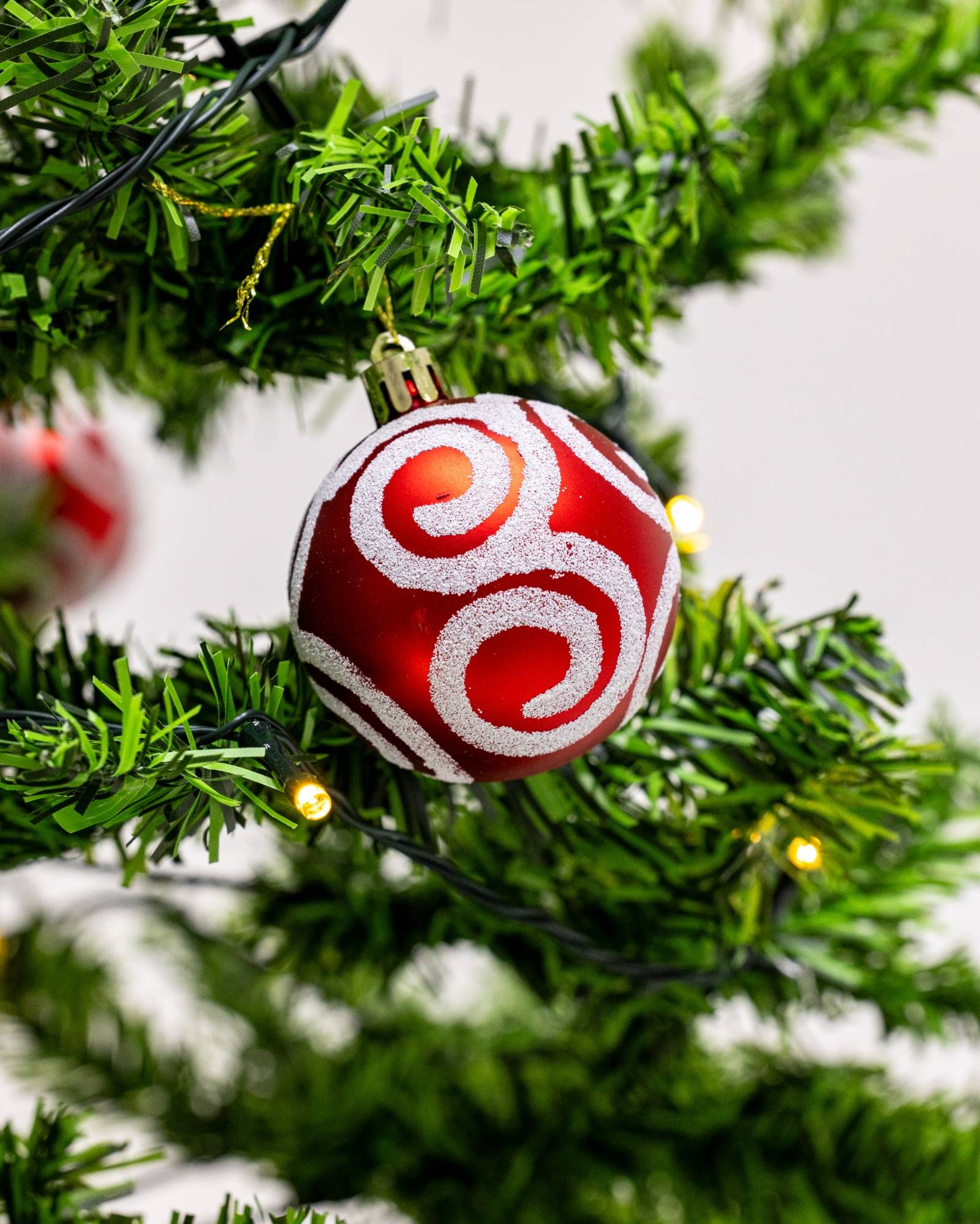 Árvore de Natal Grande, Base Guarda-Chuva com Neve, Iluminação, Música 190 x 115